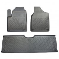 Volkswagen Sharan 1995-2010 / Seat Alhambra 1995-2010 / Ford Galaxy 1995-2006 5/7 persoons (uitgezonderd 3e zitrij)-Schaalmatten 3D