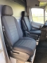 Pasvorm stoelhoezenset (stoel en stoel) Mercedes Sprinter 2006-2018 / Volkswagen Crafter 2006-2016 - Stof zwart