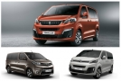 Pasvorm stoelhoezen set (stoel en stoel) Citroen Jumpy / Peugeot Expert / Toyota Proace 2016-heden / Opel Vivaro (C) 2019-heden / Fiat Scudo 2022-heden - Stof zwart