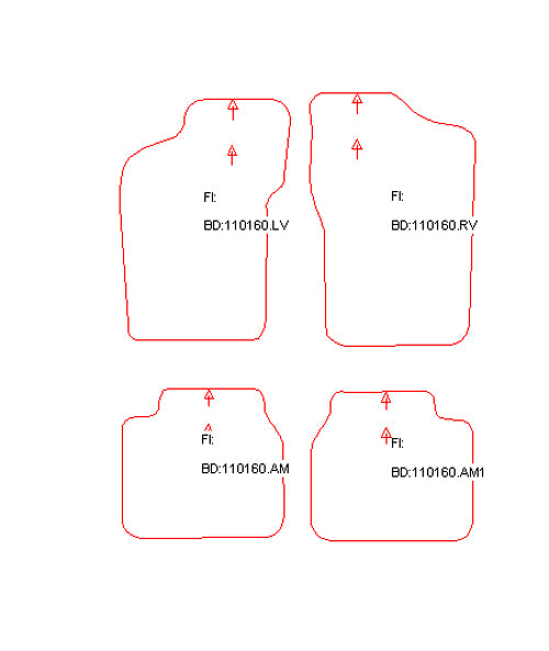 Automatten Alfa Romeo 155 (1992-1998)