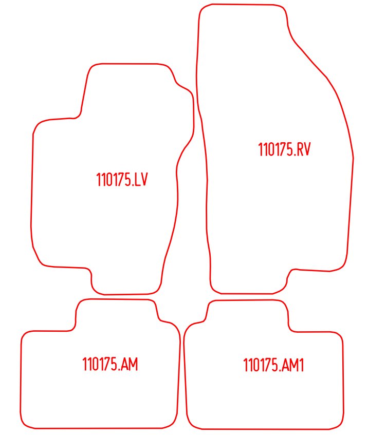 Automatten Alfa Romeo 156 sedan / 156 Crosswagon stationwagon / 156 Sportwagon stationwagon (2004-2005)