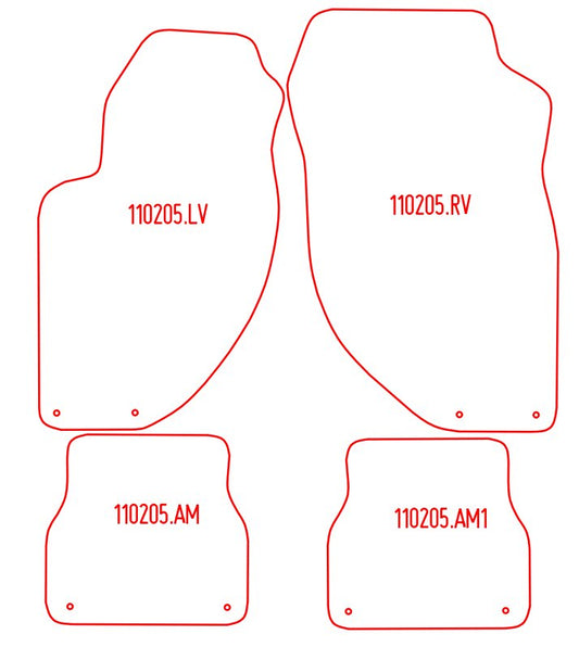 Automatten Alfa Romeo 166 (1998-2007)