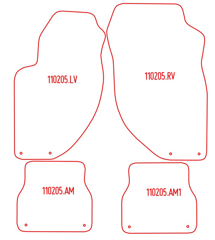 Automatten Alfa Romeo 166 (1998-2007)