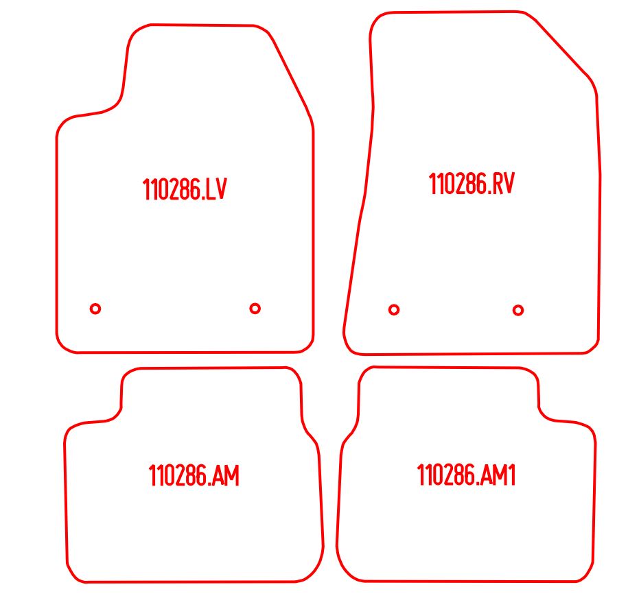 Automatten Alfa Romeo Giulietta (2014-2020)