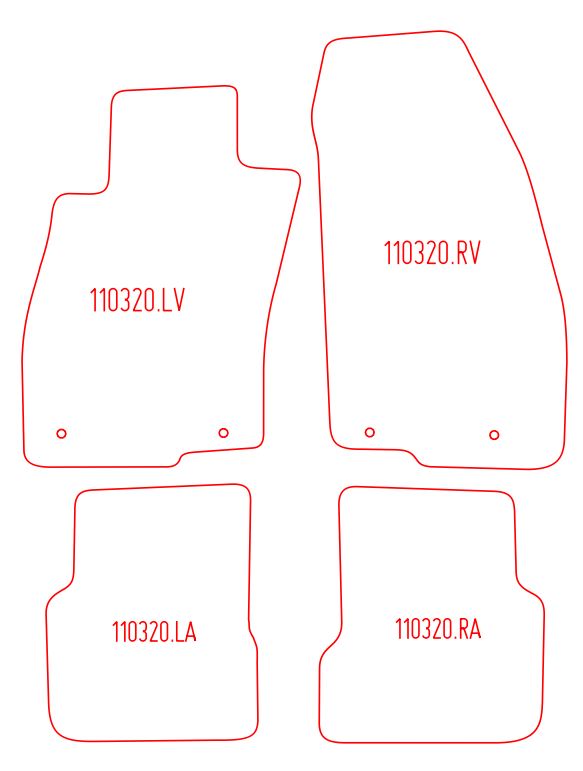 Automatten Alfa Romeo MiTo (2008-Heden)