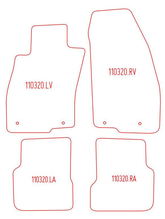 Automatten Alfa Romeo MiTo (2008-Heden)