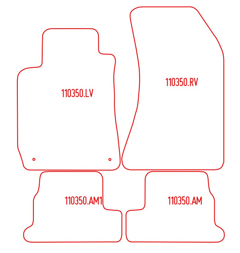 Automatten Alfa Romeo Spider (Brera) (2006-2010)