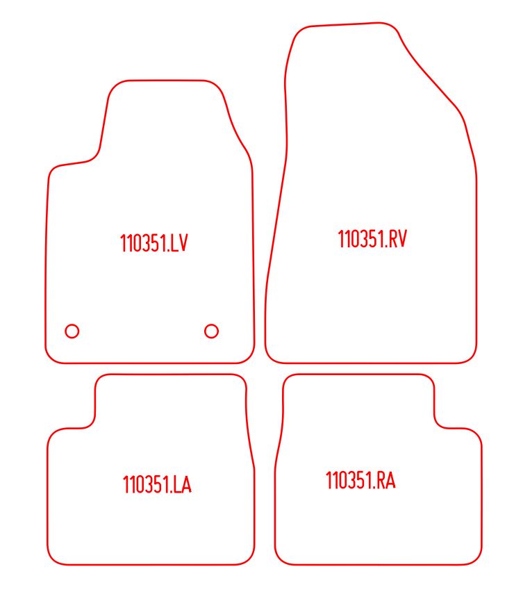 Automatten Alfa Romeo Giulietta (2010-2014)