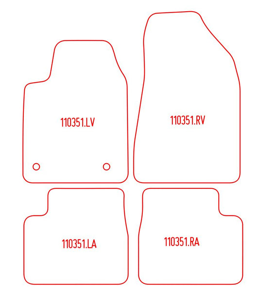 Automatten Alfa Romeo Giulietta (2010-2014)