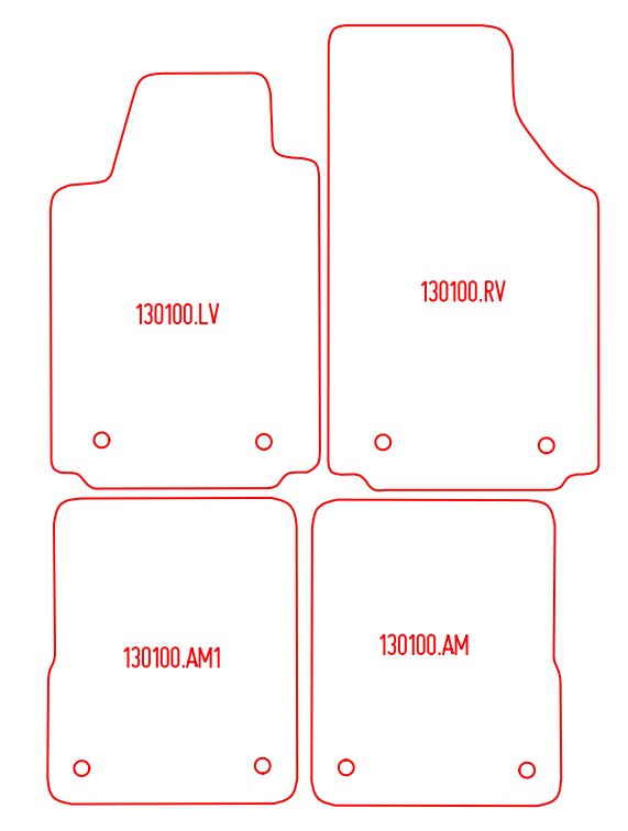 Automatten Audi A2 (2000-2005)