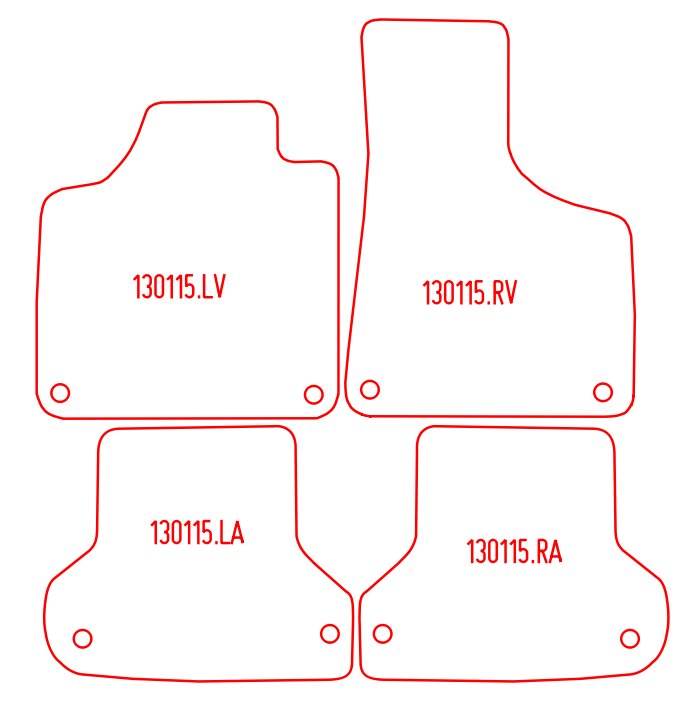 Automatten Audi A3 (8P) / A3 (8P) Sportback (2004-2012)