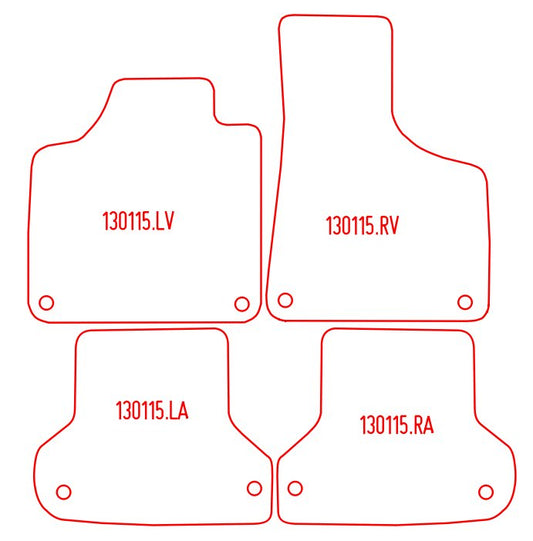 Automatten Audi A3 (8P) / A3 (8P) Sportback (2004-2012)