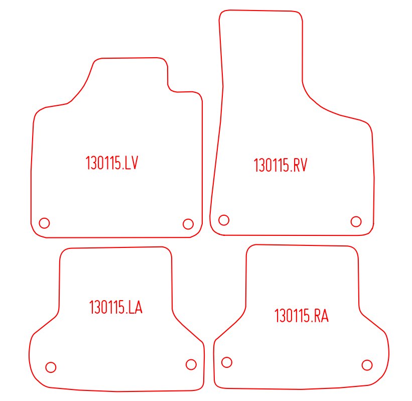 Automatten Audi A3 (8P) / A3 (8P) Sportback (2004-2012)