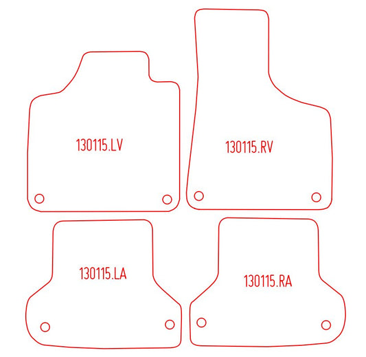 Automatten Audi A3 (8P) / A3 (8P) Sportback (2004-2012)