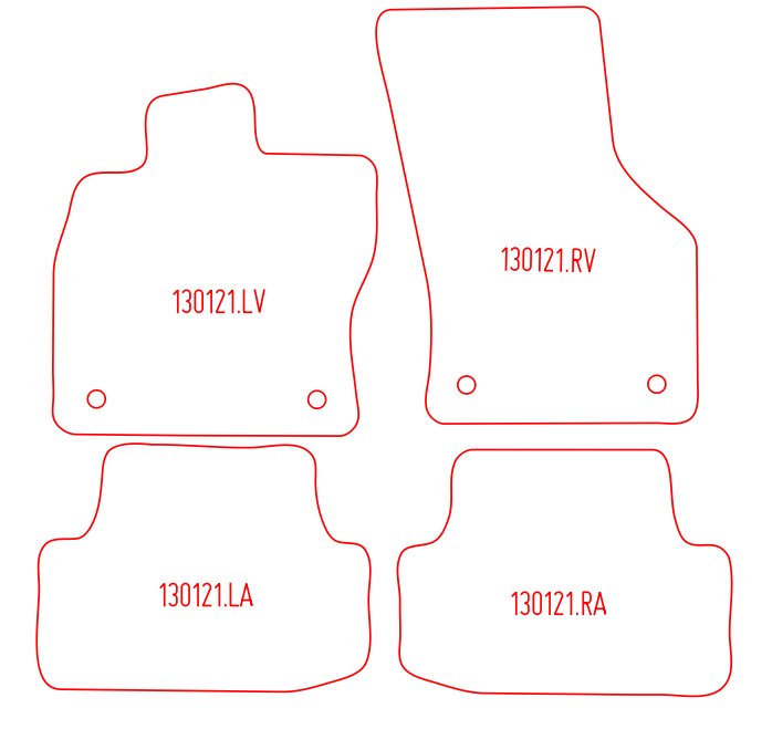 Automatten Audi A3 (8V) (2013-2020)