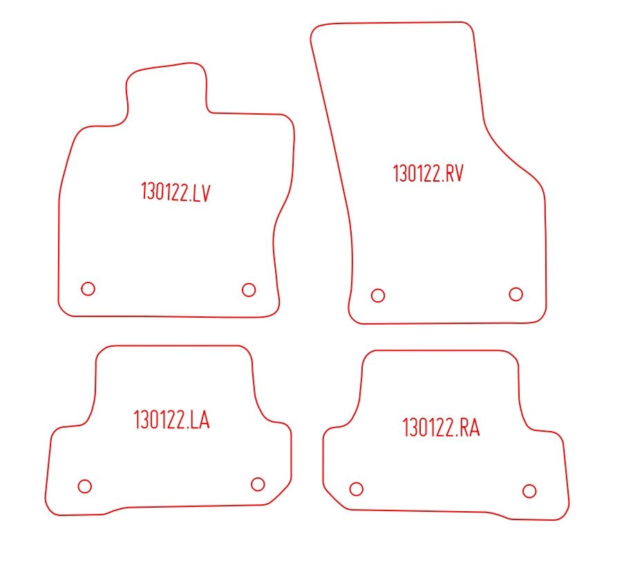 Automatten Audi A3 (8V) (2014-2020)