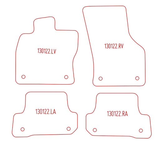 Automatten Audi A3 (8V) (2014-2020)