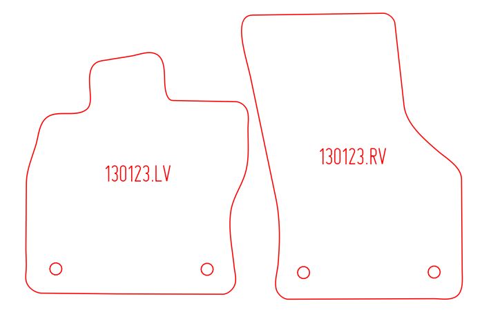 Automatten Audi A3 (8V) Sportback hatchback / A3 (8Y) sedan / A3 (8Y) Allstreet hatchback / A3 (8Y) Sportback hatchback (2025-2020)