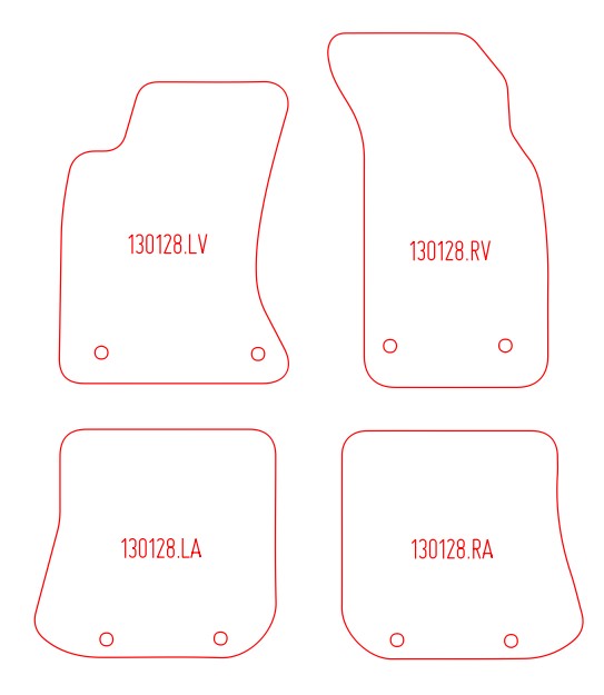 Automatten Audi A4 (B5) sedan / A4 (B5) Avant stationwagon (1996-2001)