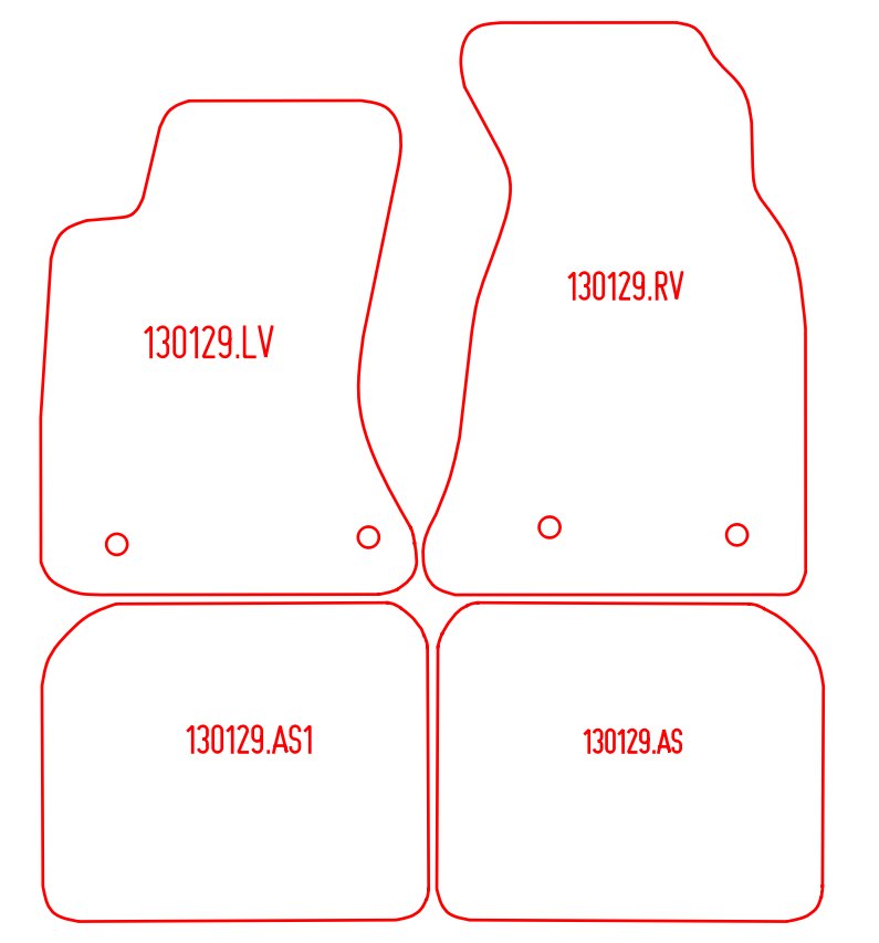 Automatten Audi A4 (B5) sedan / A4 (B5) Avant stationwagon (1996-2001)