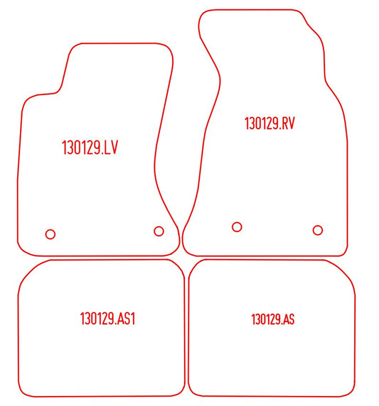 Automatten Audi A4 (B5) sedan / A4 (B5) Avant stationwagon (1996-2001)