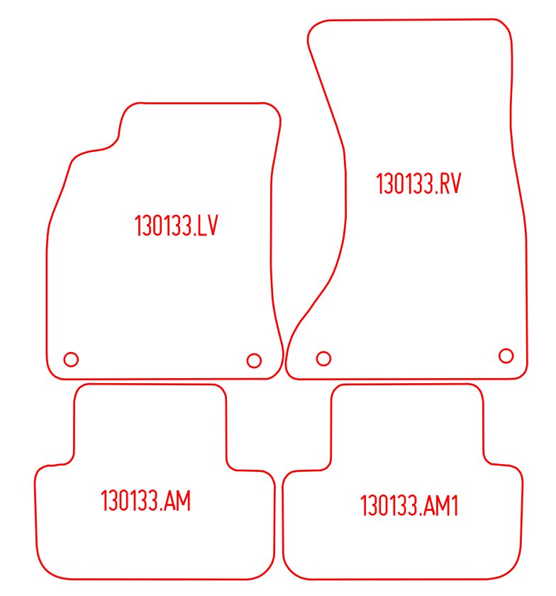 Automatten Audi A4 (B8) sedan / A4 (B8) Avant stationwagon (2008-2015)