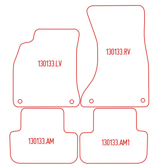 Automatten Audi A4 (B8) sedan / A4 (B8) Avant stationwagon (2008-2015)