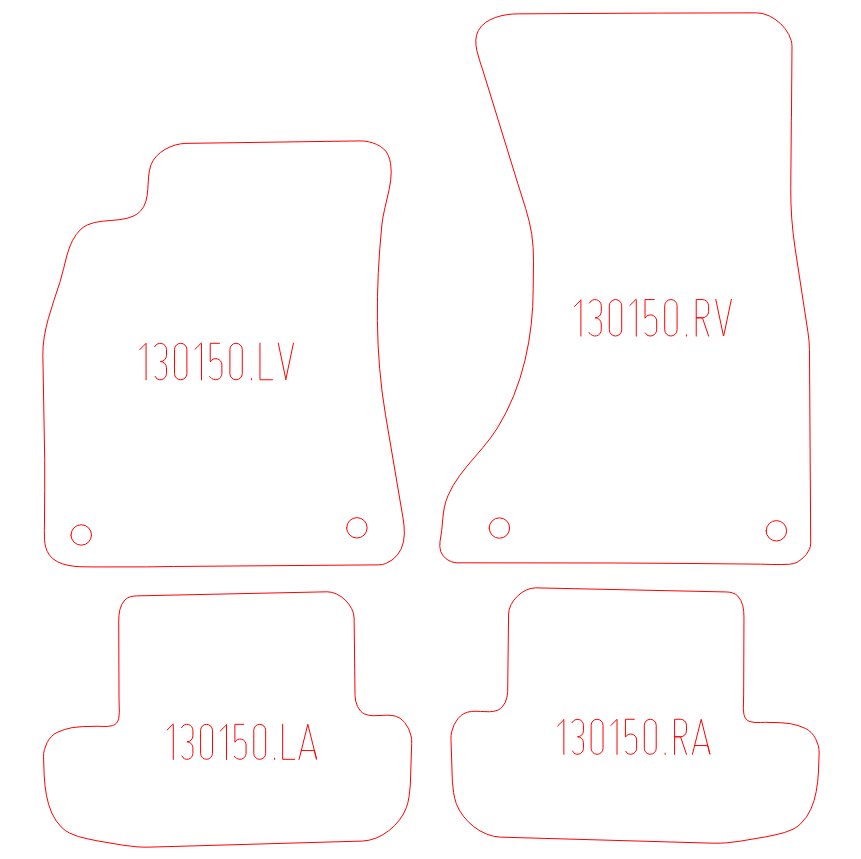 Automatten Audi A5 coupe / A5 Cabriolet cabriolet (2009-2016)