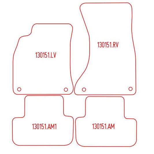 Automatten Audi A5 Sportback (2009-2016)