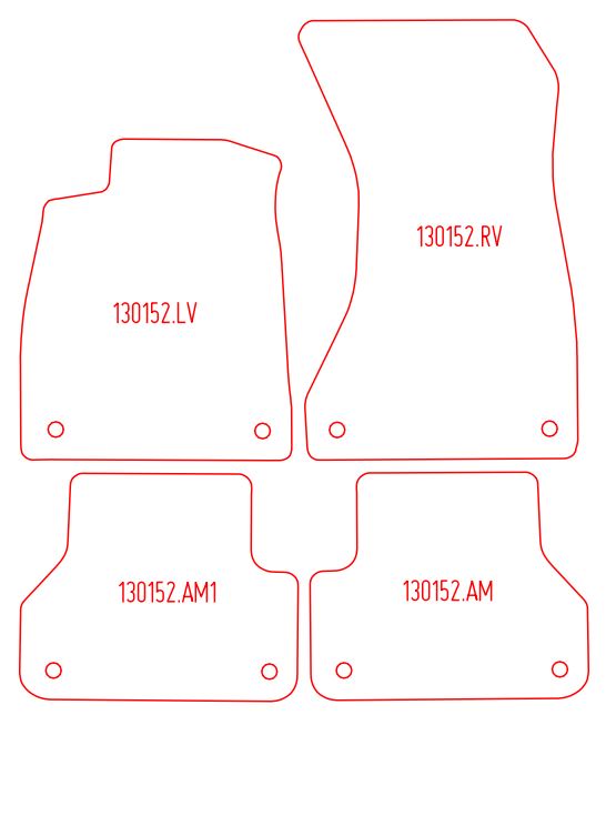 Automatten Audi A5 Sportback (2016-2024)