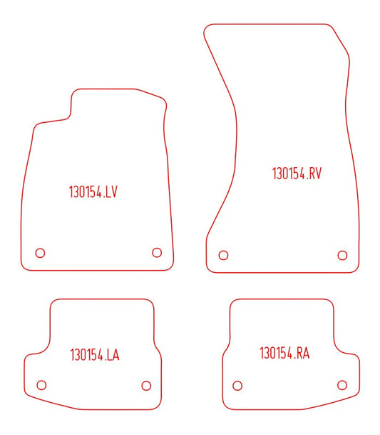 Automatten Audi A5 Cabriolet (2017-2024)
