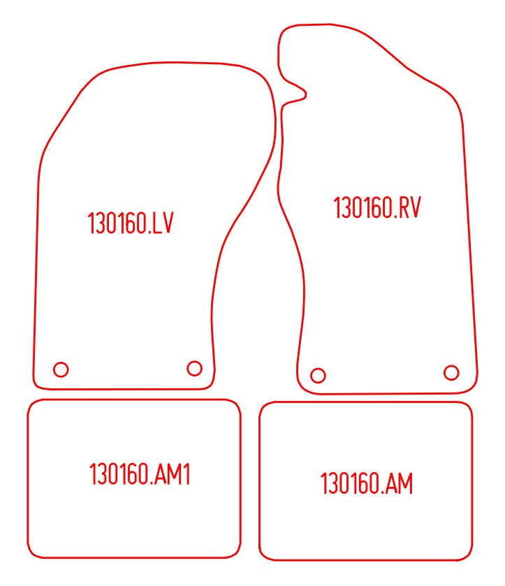 Automatten Audi Quattro (1980-1991)