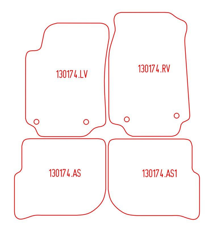 Automatten Audi 100 (C4) sedan / 100 (C4) Avant stationwagon (1991-1994)