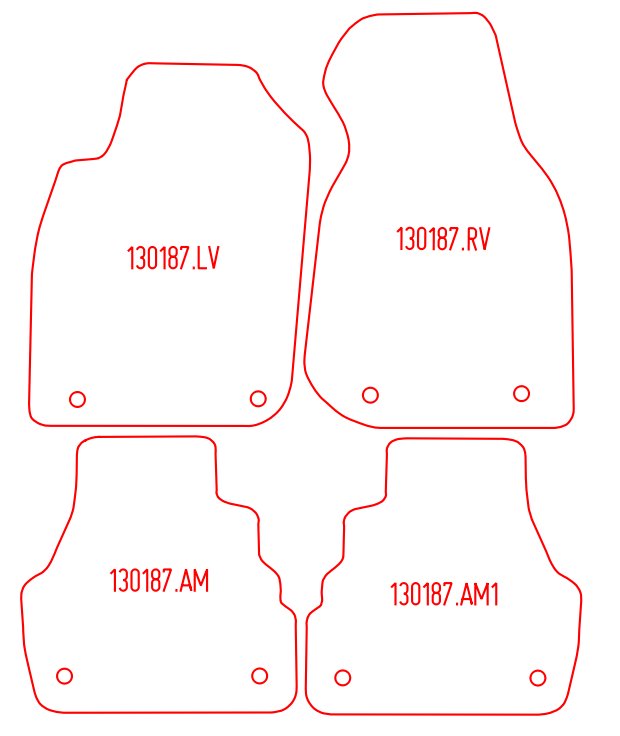 Automatten Audi A6 (C5) sedan / A6 (C5) Avant  stationwagon (1998-2004)