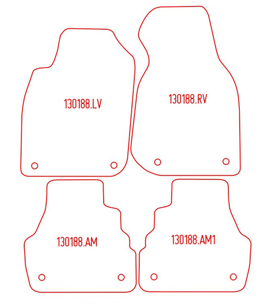 Automatten Audi A6 (C5) sedan / A6 (C5) Avant  stationwagon (1998-2004)