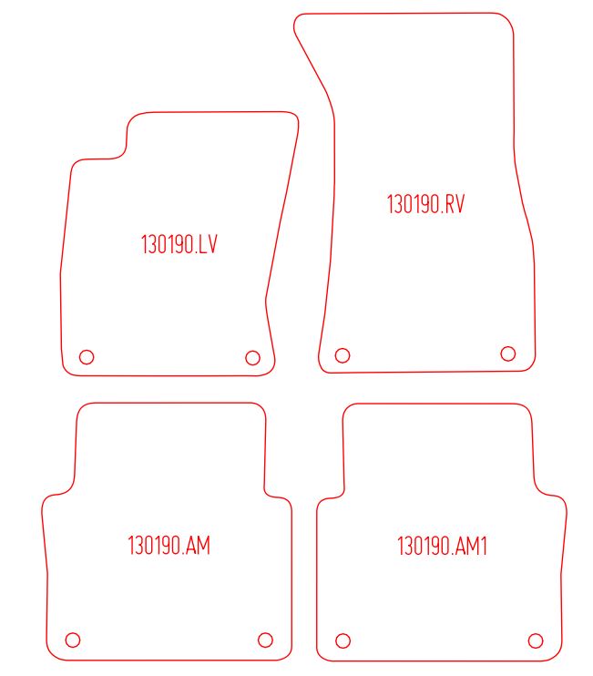 Automatten Audi A8 (D3) (2002-2010)