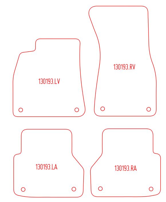 Automatten Audi A6 (C8) sedan / A6 (C8) Avant stationwagon (2018-Heden)