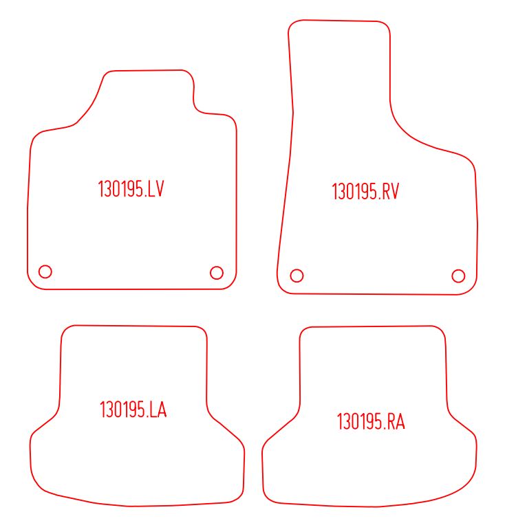 Automatten Audi A3 (8P) Cabriolet (2008-2014)