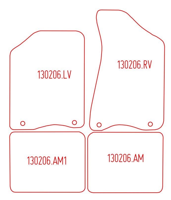 Automatten Audi 90 (B3) (1987-1991)