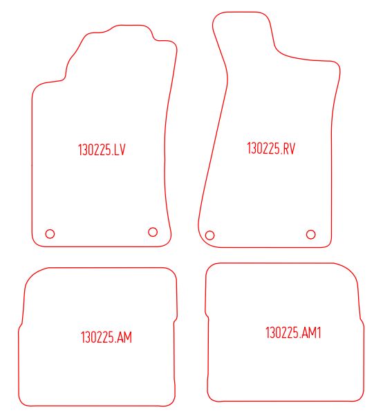 Automatten Audi 80 (A4) Avant stationwagon / 80 (B4) sedan (1991-1996)