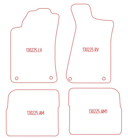 Automatten Audi 80 (A4) Avant stationwagon / 80 (B4) sedan (1991-1996)