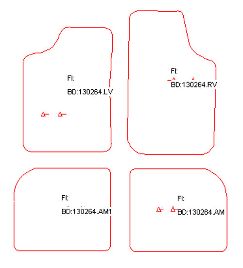Automatten Audi 100 (C3) (1982-1991)