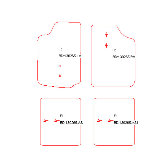 Automatten Audi 100 (C3) sedan / 100 (C3) Avant stationwagon (1982-1991)