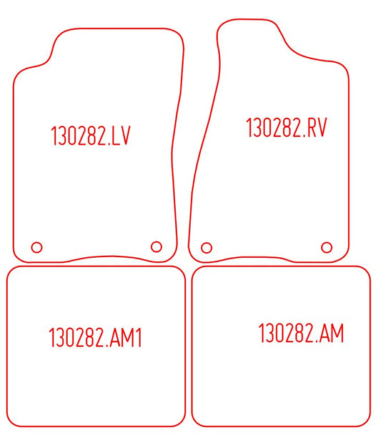 Automatten Audi 80 (B3) (1986-1996)