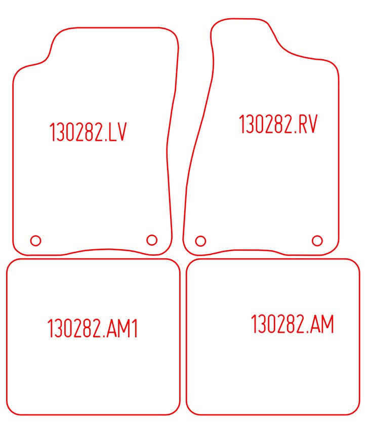 Automatten Audi 80 (B3) (1986-1996)