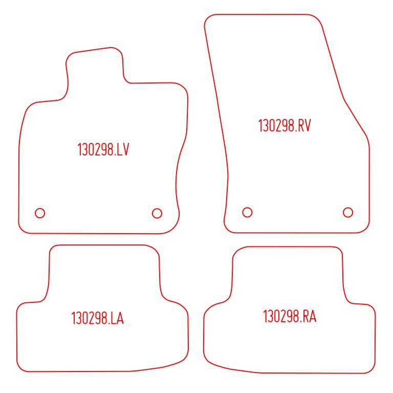 Automatten Audi Q2 (2016-Heden)