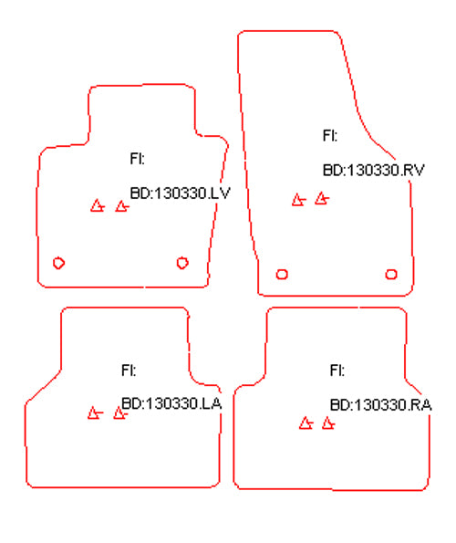 Automatten Audi Q3 (2011-2018)