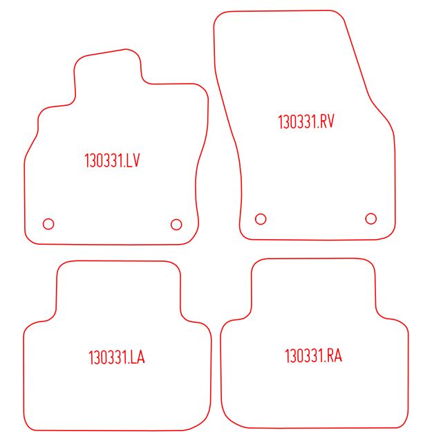 Automatten Audi Q3 / Q3 Sportsback (2019-2025)