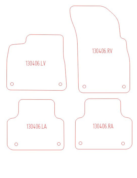 Automatten Audi Q8 (2018-Heden)