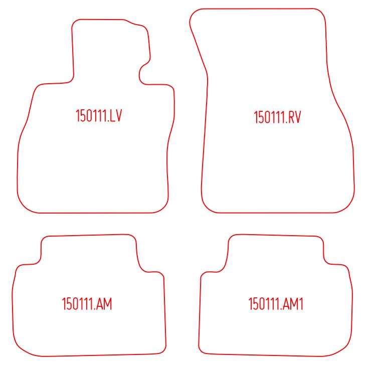 Automatten BMW 1-serie F40 / 1-serie F70 (2024-2024)